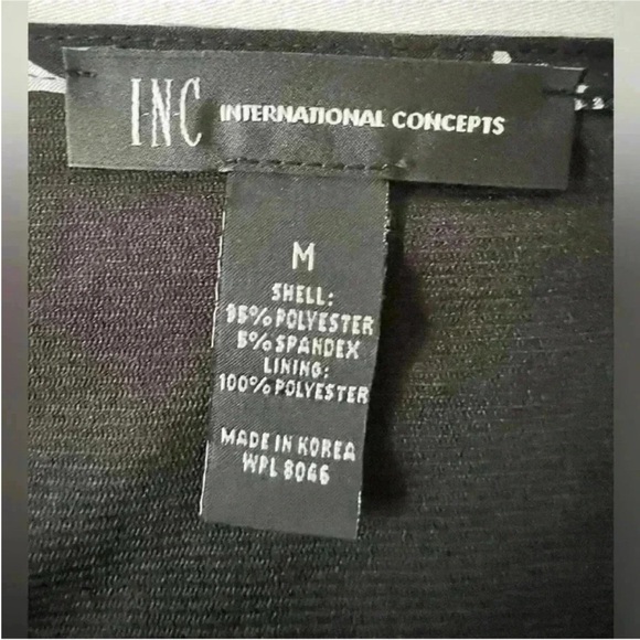 INC. International Concepts Floral Black and Blue Dress - Picture 5 of 5